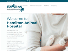 Tablet Screenshot of hamiltonvet.com